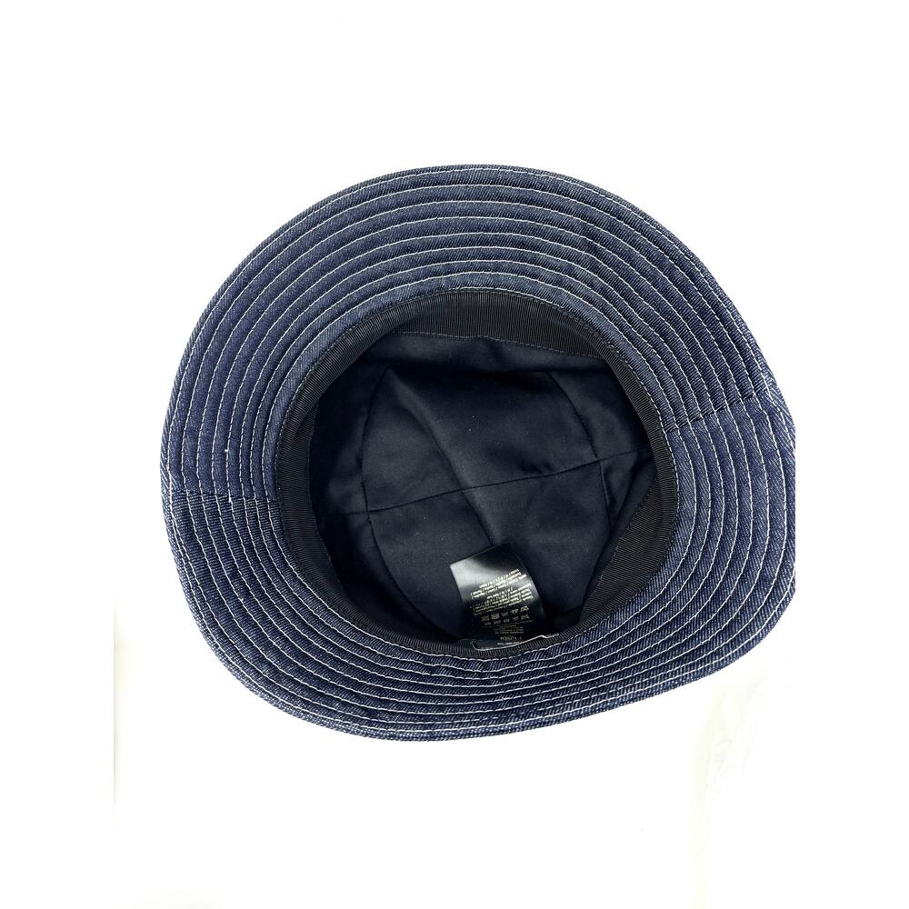 Fendi FF Motif Denim Bucket Hat Denim Blue Size M 59 cm - Picture 7 of 7